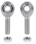 Five Eighth Inch Heim Joint Rod End Kit With Right And Left Hand Threads Chromoly Panhard Bar End Zinc Coated Jam Nut Included Heat Treated And Hard Chrome Plated For Maximum Load Two Pack, two rod ends with jam nuts