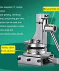Radius And Angle Grinding Wheel Dresser With Sliding Base Precision 0.01mm showing manual control and rotating chassis