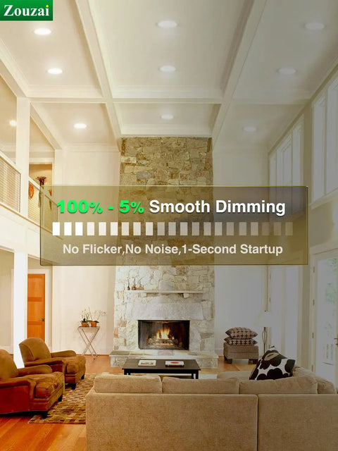 Twenty Pack 4 Inch Led Recessed Light With 5 Cct Tuning And Dimmable Control Delivering Ultra Slim Canless Build That Promises A Dead Easy Install And Hella Bright Vibe For Everyday Living Spaces