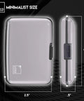 RFID Blocking Aluminum Premium Grade Wallet Card Holder With Secure Clasp Slim Metal Wallet For Men And Women 125KHz Shield