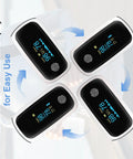 Rechargeable Pulse Oximeter With Fast SpO2 And Pulse Rate Readings In Five To Eight Seconds with multi-directional display