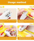 Steps to use 2 In 1 Heat Sealer And Cutter For Snack Bags, Portable Bag Sealer Resealer Machine, demonstrating functionality