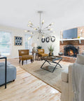 Sputnik Chandelier Light Fixture With Chrome Finish Dope Modern Mid Century Ceiling Lamp With Multiple Aluminum Arms 12 To 18 Light Bulbs