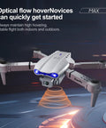 Drone With Screen Controller And Two Batteries, Altitude Hold, showing optical flow feature and obstacle avoidance in flight