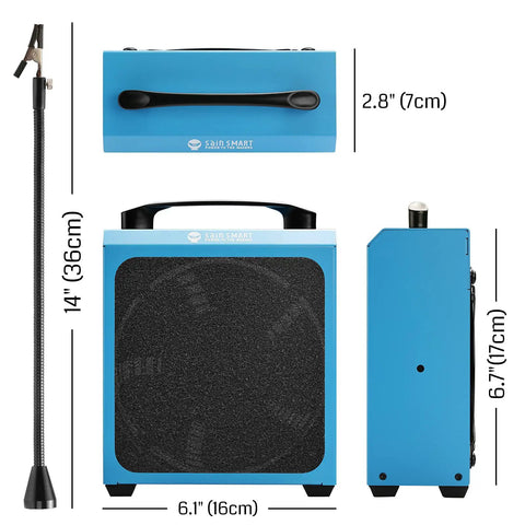 Pro Grade Solder Fume Extractor With Flexible Magnetic Soldering Arms And 4 Carbon Filters, High Suction Smoke Absorber For DIY Workstation, Quiet 3300 RPM Copper Motor Delivers Strong Air Flow And Cleaner Bench