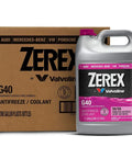 Straight Up Ready To Use Antifreeze Coolant Pre Mixed 50/50 Formula Built Tough For All Engines Aluminum Safe Phosphate Nitrite Free Rust Proof Case Of Six with Zerex G40 gallon jug.