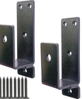 2x4 Door Barricade Brackets Build Rock Solid Security With A Sturdy U Shaped Metal Bar For Homes Garages Basements Sheds
