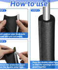 Instructions for installing 8 Pack Three Quarter Inch Foam Pipe Insulation Tubes With Self Adhesive Pre Slit Covers Polyethylene