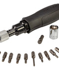 Pro Torque Wrench For Riflescopes With 10 To 90 In Lbs Torque Range 13 Bit Kit Pull To Release Bit Holder And Bit Storage Ring