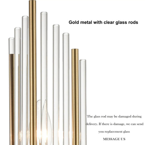 Two Light Modern Wall Sconce In Brushed Titanium Gold With Clear Glass Crystal Luxury Wall Light Fixtures detail view