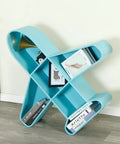 Cool Floating Wall Shelf Dope Book Organizer For Living Room And Office with blue iron art design showcasing decor