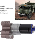 RC Motor Gear Box Set For 1 16 Scale Trucks WPL B1 B 1 C14 Beefed Up Upgrade Parts Metal Gear Box With 370 Motor
