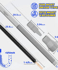 Dryer Vent Cleaner Kit 2 Piece Upgrade Pro Grade Quick Lint Removal And Airflow Restore with vacuum hose and coil brush