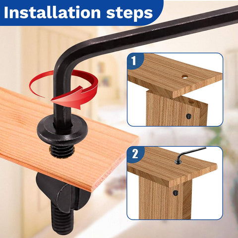 Universal M6 Crib Screws Replacement Kit 60 Piece Includes M6 X 20 30 40 50 60 Screws Bed Frame Bolts Installation Steps