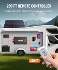 Beast 3000W Power Inverter 12V DC To 110V AC for RV Truck Boat Camping with remote control, solar panel, and 200 ft range
