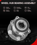 Rear Wheel Hub Bearing Assembly 512518 Pair For Subaru Forester 2014-2018 Impreza 2012-2021 Crosstrek 2016-2021 XV Crosstrek 2013-2015 ABS Compatible 2 Pack Plug And Play Easy Install Replacement