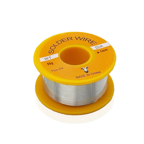 No Clean Solder Wire For Electrical Soldering And Do It Yourself Pro Grade Precision Repairs 1mm Diameter 50g 60 40 Tin Lead Alloy