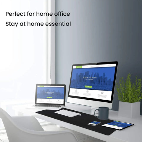 Giant XXL Waterproof Gaming Mouse Pad With Stitched Edge Non Slip Desk Mat For Gamers Pros And Office Or Home Setups
