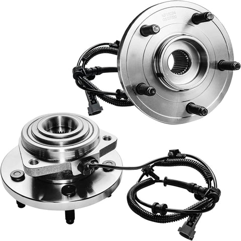4WD Wheel Bearing Hubs Kit For Jeep Commander 2006 2010 And Grand Cherokee 2005 2010 Front And Rear Hub Bearings With 20 Chrome Lug Nuts ABS Compatible 4x4 Replacement Kit For A Smooth Ride And Precise Steering