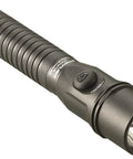 Beast-Mode 375-Lumen Dual-Switch Tactical Flashlight With TEN-TAP Programmable Modes, rugged black LED light