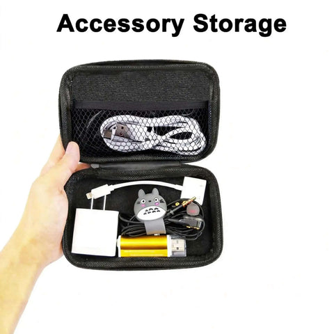 Hardcore Shockproof Hard Shell Case Compatible With Innioasis Y1 2.4 Inch Mp3 Player with charging cable and accessories inside