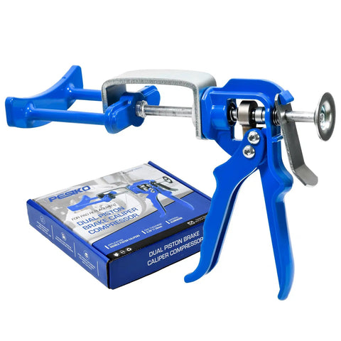 Dual Piston Brake Caliper Compressor Tool For Automotive Brake Pad Replacement With Easy One Hand Squeeze
