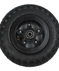 Front view of 200x50 Pneumatic Offroad Tires For Electric Skateboards With Aluminum Alloy Hub Replacement Wheel Beefy Grip