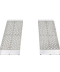 Aluminum Dual Runner Shed Ramp With Punch Plate Surface 36 By 12 Inches 1500 Lb Capacity Beefy Traction In All Weather