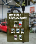 Heavy Duty Electric Fuel Pump Shuttles Diesel And Gasoline Hella Fast From 55 To 275 Gallon Drums Or Ibc Totes With Zero Sweat Flow Control And Cold Resistant Hose multiple applications display for various vehicles and equipment