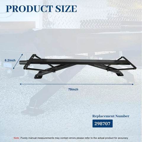 Rear Trailer Power Stabilizer Jack Stand Kit With Electric Switch No Crank Needed Independent Legs Replaces 298707 size chart