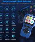 Dope Motorcycle Diagnostic Scanner V880 Moto OBD2 Tool With Voltage Test Quick Fault Code Reader displayed with icons and features