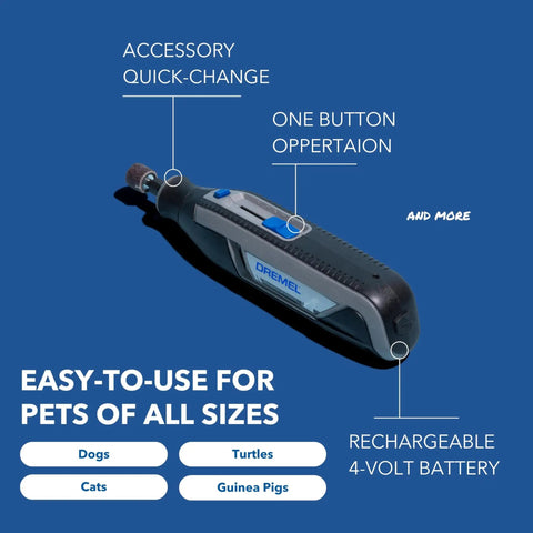 Pet Nail Grinder And Trimmer Kit Cordless And Rechargeable For Dogs Cats And Small Animals Safe Gentle At Home Grooming Tool