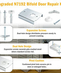 Kick The Wobble Out Of Your Closets With This Heavy Duty Bifold Door Repair Kit Featuring reinforced brackets and pivot pins.