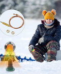 Thermocouple F273117 for propane tank top heaters and patio thermopile replacement, ice fishing setup with heater.
