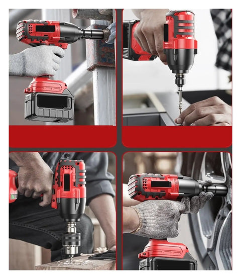 Heavy Duty Brushless Impact Wrench Delivers Serious Torque For Tough Auto Repairs And Scaffold Work. This Cordless Electric Tool Offers Long Lasting Performance In A Lightweight Design Perfect For Any Home Garage Or Job Site Project You Need To Tackle