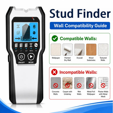 Straight Up Reliable Stud Finder Wall Scanner Five In One Upgraded Drywall Detector With Bright Lcd Panel And Sharp Audio Alerts For Locating Wood Metal Ac Wire Pipes And Joists Dead On Target