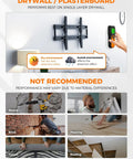 Five In One Stud Finder Wall Scanner in use on drywall, showcasing performance and recommended surfaces, like plasterboard.
