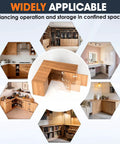180 Degree And 135 Degree Half Overlay Corner Cabinet Hinges For Lazy Susan And Bifold Doors Space Saving Kitchen Cabinet Hardware Kit Easy Install Converts Tight Corner Cupboards Into Smooth Front Opening Storage. Silver cabinet hinge kit in corner cabinets