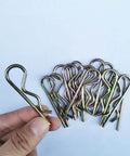 15 Piece Heavy Duty Hitch Pins Set R Clips Cotter Pins, Spring Retaining Wire Hair Pins shown against white background