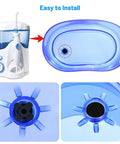 Six Pack Reservoir Tank Valve Gasket Set Blue Washer Replacement For Water Flosser Models WP900 WP112 WP250 WP300 Ultra Nano Traveler And H2o Compatible on reservoir lid