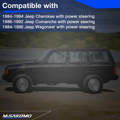 Misakomo lower steering column shaft for Jeep Cherokee 1984–1994 and Jeep Comanche 1986–1992