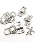 14 Pack Silver Toggle Latches For Wood Boxes And Tool Cabinets Spring Loaded Metal Hasps Easy Install Box Latch Set For Vintage Boxes And Chests
