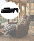 Footrest Linkage Bracket For Motion Recliners, Left And Right Set, No-Fuss Setup To Restore Smooth Extension And Retraction, Easy Replacement For Worn Out Mechanisms, La-Z-Boy Compatible, Tight Fit And Quiet Operation, black metal left-right bracket