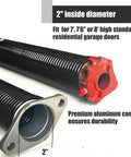 Heavy Duty Pair Garage Door Torsion Spring Set 0.243 Inch Wire, 2 Inch ID, 30 Inch Length, Electrophoresis Coated Replacement Kit