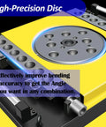 Rock Solid Electric Rebar Bender And Steel Bar Bending Machine High-precision disc with adjustability for precise bending angles.