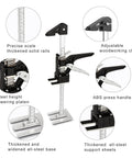 EnryKuo labor-saving arm jack 2-pack, 15.5-inch furniture lifter with steel rails and adjustable clips
