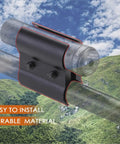 Close-up of 2 Pack Black Tube Barrel Mount Holder For Flashlight And Laser Torches With Hex Wrench on tube with sky background