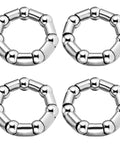 Four Pack Bicycle Crank Bearing Set For Bottom Bracket Replacement, featuring 5/16 inch ball bearings, for kids and adult bikes.