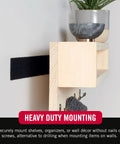 Heavy Duty Hook And Loop Fasteners Black 4 Ft By 2 In For Indoor And Outdoor Use With Industrial Strength Adhesive Showing Wall Application