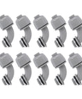 Pack Of 10 Heavy Duty 1 Inch Npt Liquid Tight Connectors 90 Degree Electrical Conduit Fittings in sleek gray nylon for HVAC and marine use